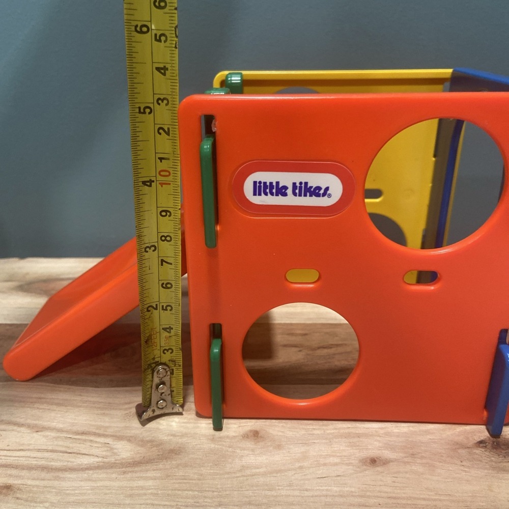 DOLLHOUSE SIZE Vintage Little Tikes Jungle Gym Slide Play Cube - Picture 6 of 6